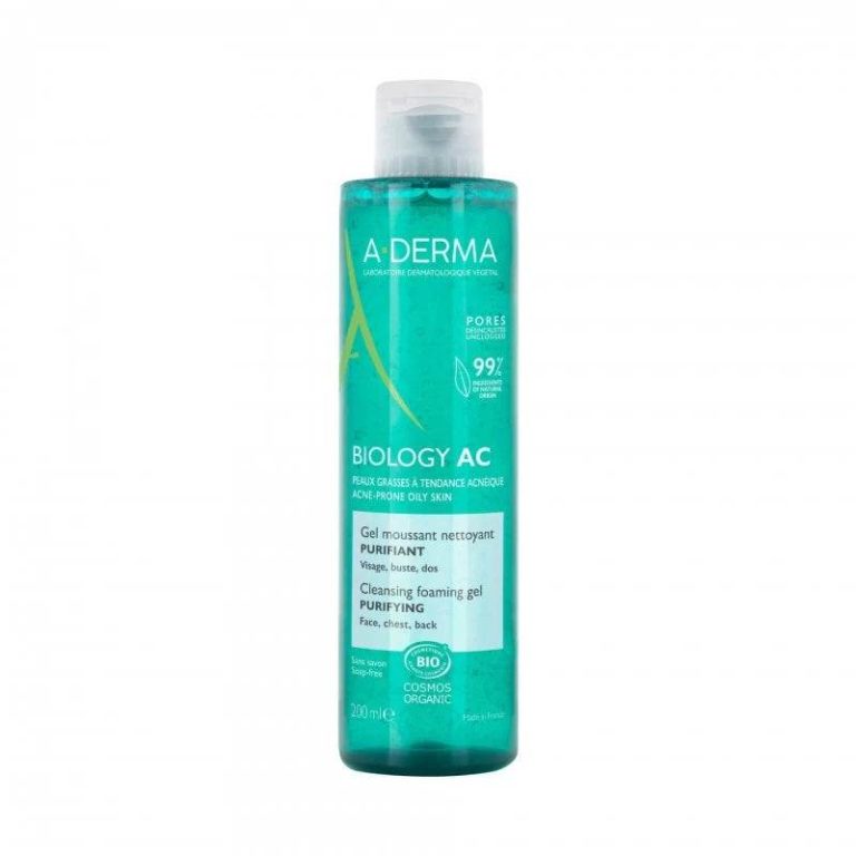 A-Derma Biology AC Gel moussant nettoyant purifiant 200 ml