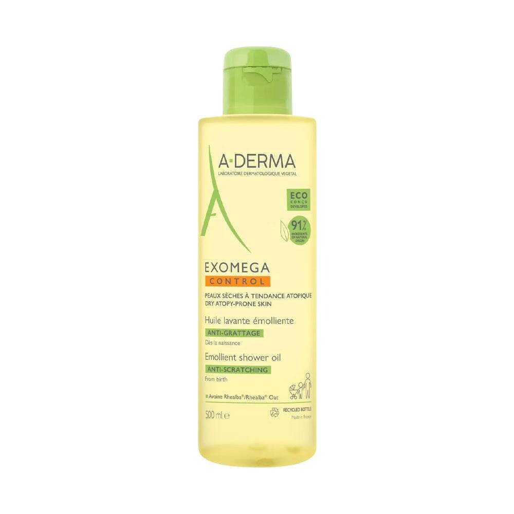 A-Derma Exomega Control Huile lavante émolliente anti-grattage 500 ml