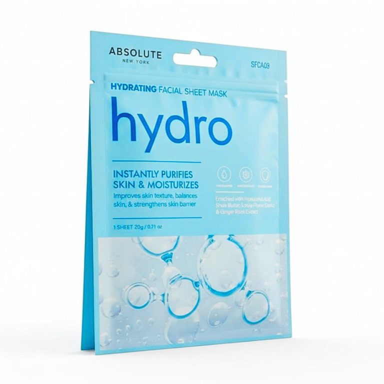 Absolute New York Hydrating Facial Sheet Mask Masque tissu hydratant