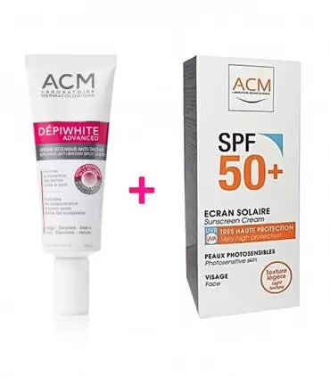 ACM Dépiwhite Advanced Crème dépigmentante 40 ml + Écran SPF50+ ACM Dépiwhite Advanced Crème dépigmentante 40 ml + Écran SPF50+