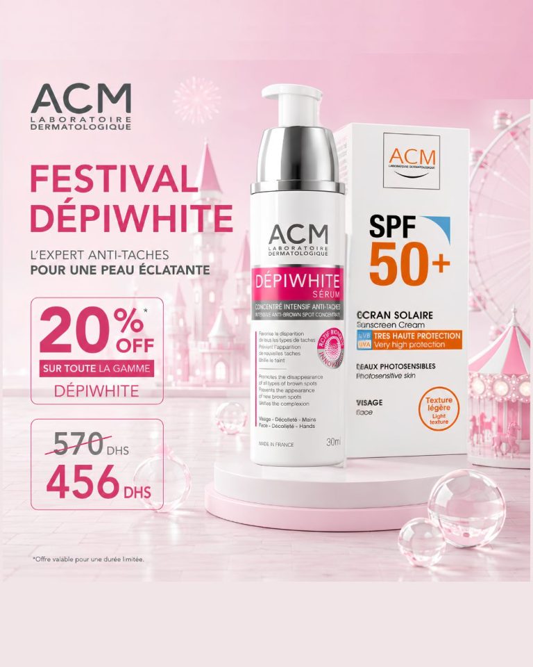 ACM Dépiwhite Sérum concentré intensif anti-taches 30 ml + Écran solaire SPF50+