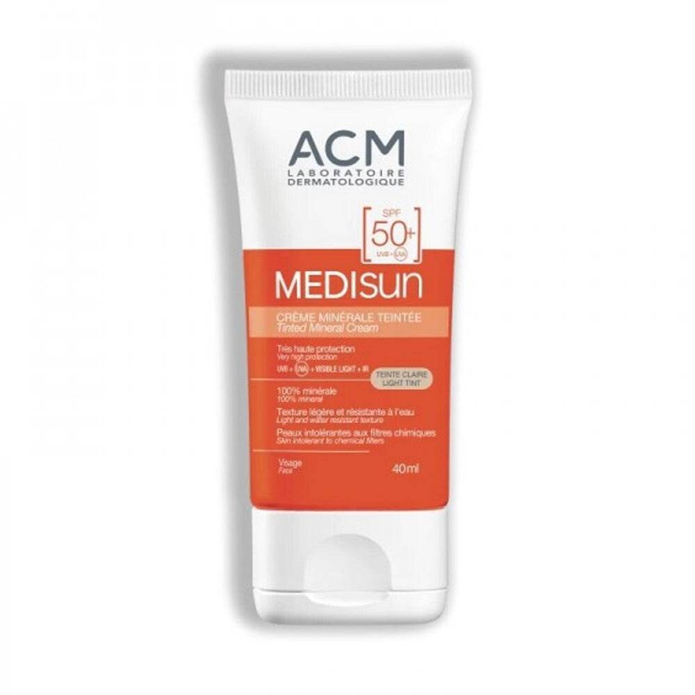 ACM Médisun Écran minéral teinte claire SPF50+ 40 ml ACM Médisun Écran minéral teinte claire SPF50+ 40 ml