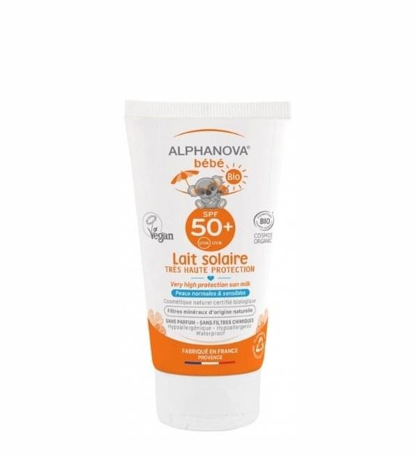 Alphanova Bébé Lait solaire bio SPF50+ 50 g