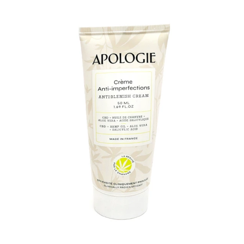 Apologie Crème anti-imperfections au CBD 50 ml Apologie Crème anti-imperfections au CBD 50 ml