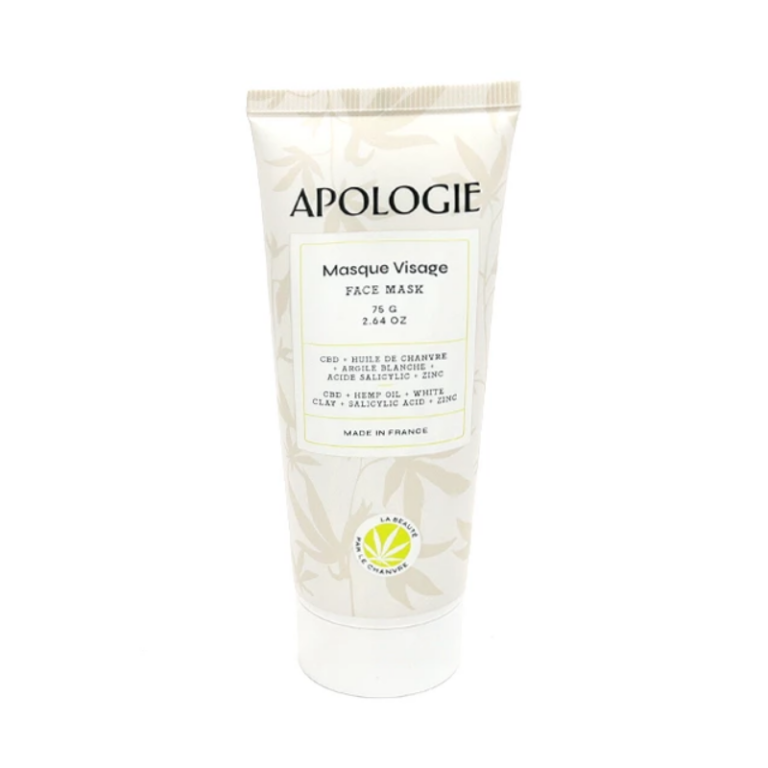 Apologie Masque visage purifiant au CBD 75 g