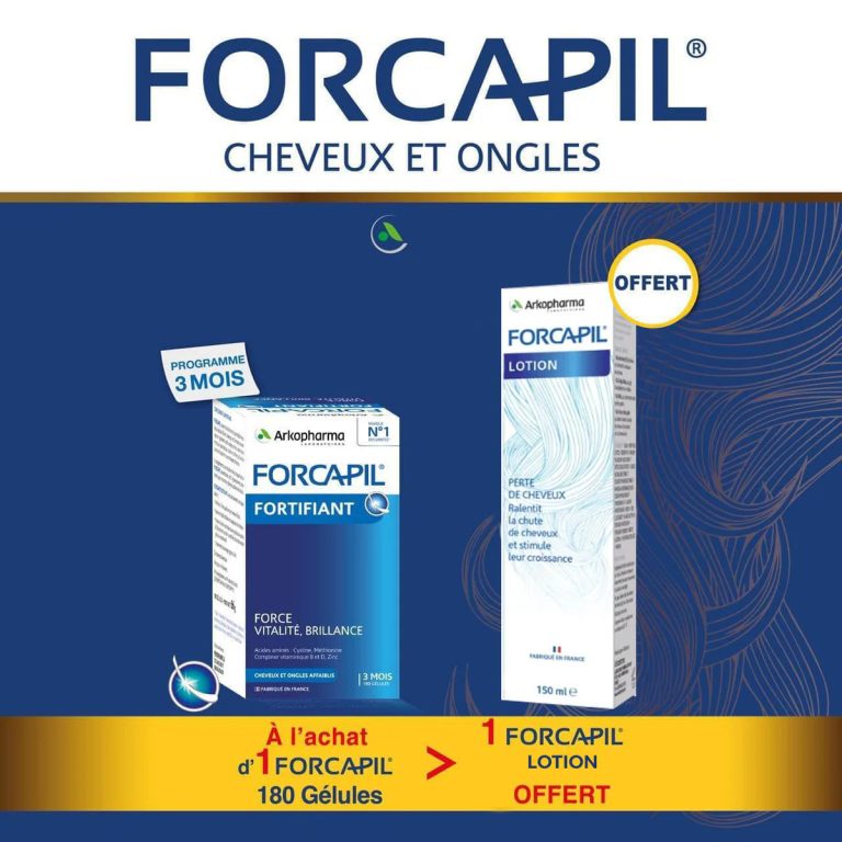 Arkopharma Forcapil Cheveux et ongles 180 gélules + Lotion 150 ml