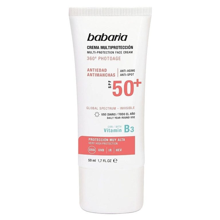 Babaria Écran solaire Peau Nature SPF50