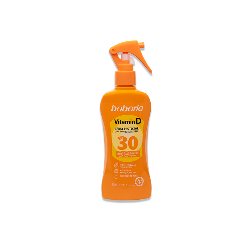 Babaria Spray protecteur solaire Vitamine D SPF30 200 ml Babaria Spray protecteur solaire Vitamine D SPF30 200 ml