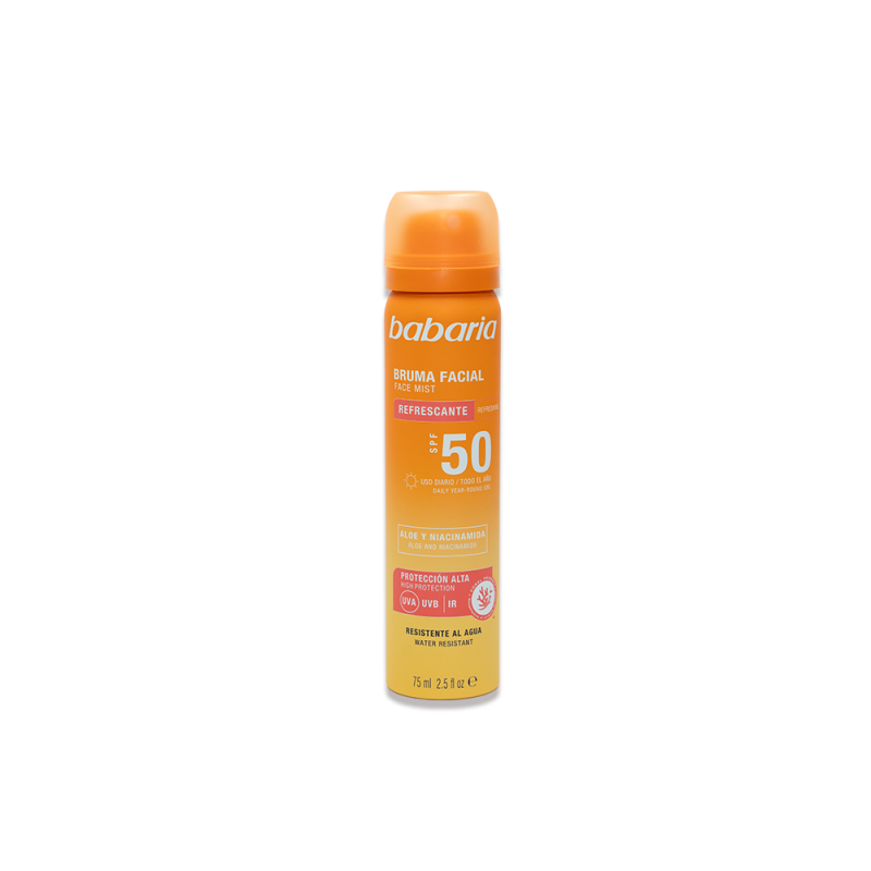 Babaria Spray visage protecteur Mist SPF50+ 75 ml Babaria Spray visage protecteur Mist SPF50+ 75 ml