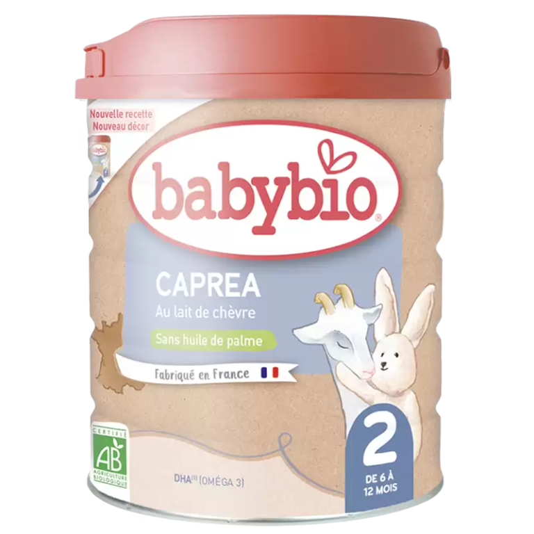 Babybio Caprea 2 Lait de chèvre 2ème âge 800 g 6-12 mois