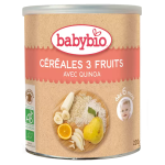Babybio Céréales 3 Fruits 220 g dès 6 mois