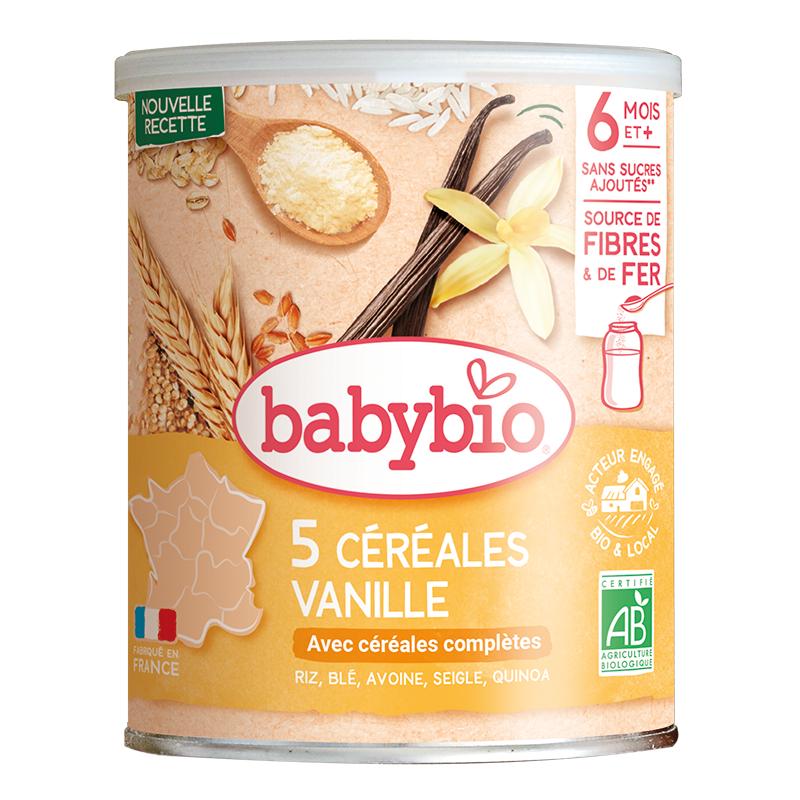 Babybio Céréales Vanille 220 g dès 4 mois Babybio Céréales Vanille 220 g dès 4 mois