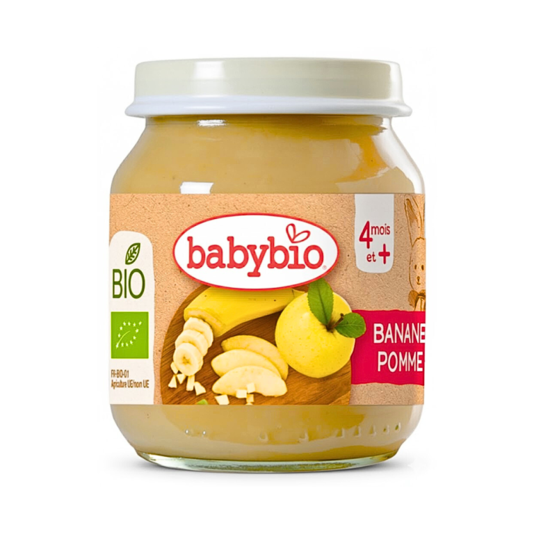 Babybio Petit pot Banane Pomme 130 g dès 4 mois