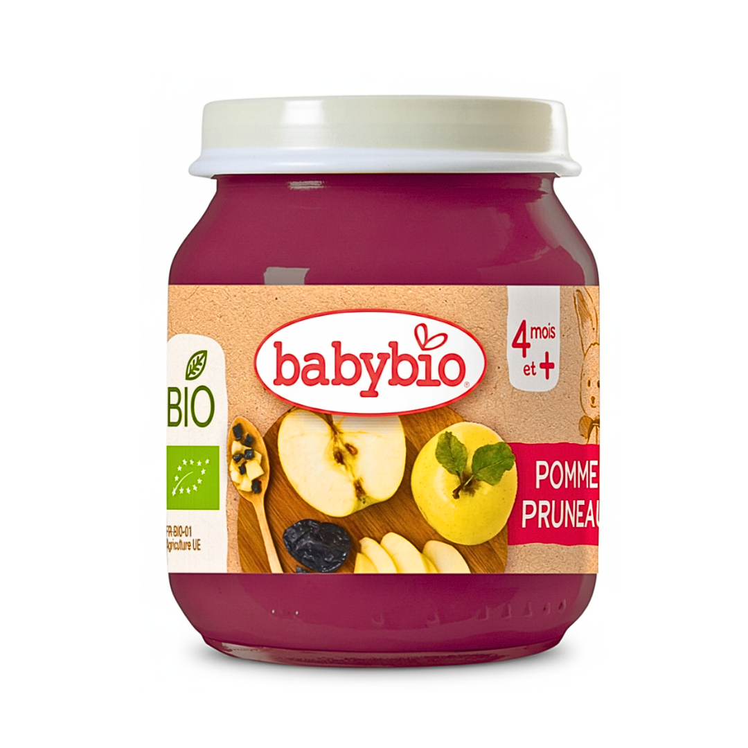 Babybio Petit pot Pomme Pruneau 130 g dès 4 mois Babybio Petit pot Pomme Pruneau 130 g dès 4 mois