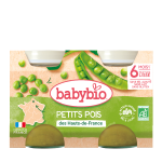 Babybio Pot Petits pois dès 6 mois 2 x 130 g