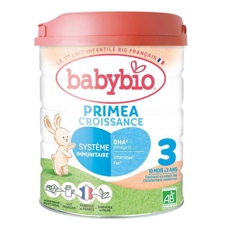 Babybio Primea 3 Lait de croissance bio dès 10 mois 800 g