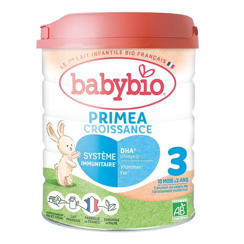 Babybio Primea 3 Lait de croissance bio dès 10 mois 800 g Babybio Primea 3 Lait de croissance bio dès 10 mois 800 g