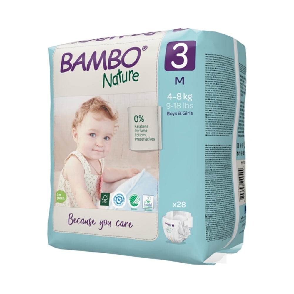 Bambo Nature Couches écologiques Jumbo T3 Midi 4-8 kg 52 unités Bambo Nature Couches écologiques Jumbo T3 Midi 4-8 kg 52 unités