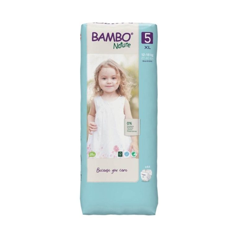 Bambo Nature Couches écologiques Jumbo T5 XL 12-18 kg 44 unités