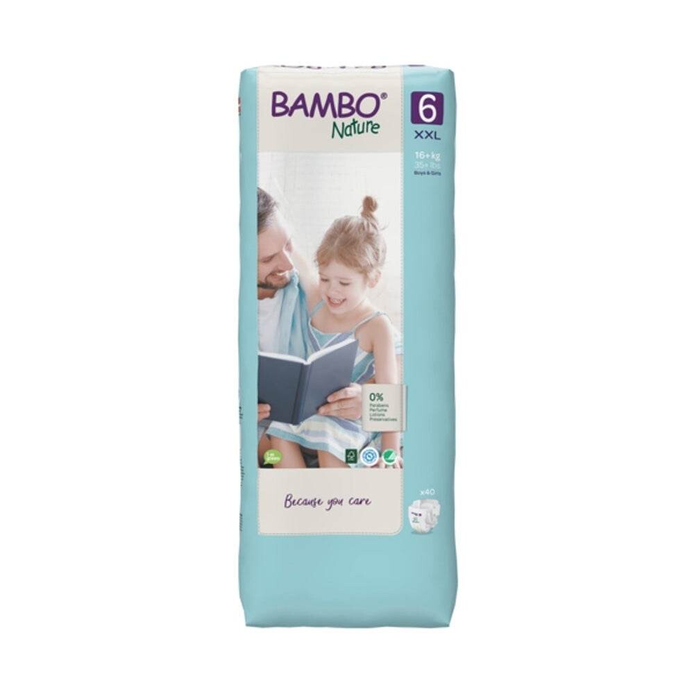 Bambo Nature Couches écologiques Jumbo T6 XXL 16+ kg 40 unités