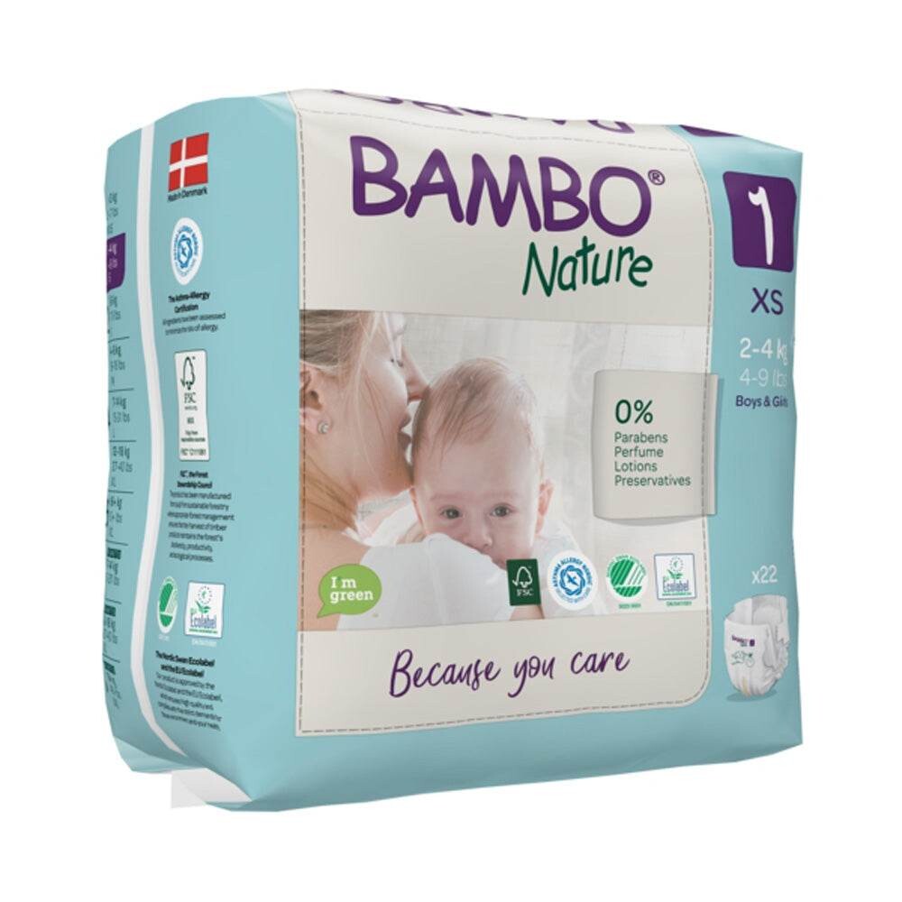 Bambo Nature Couches écologiques T1 XS 2-4 kg 22 unités