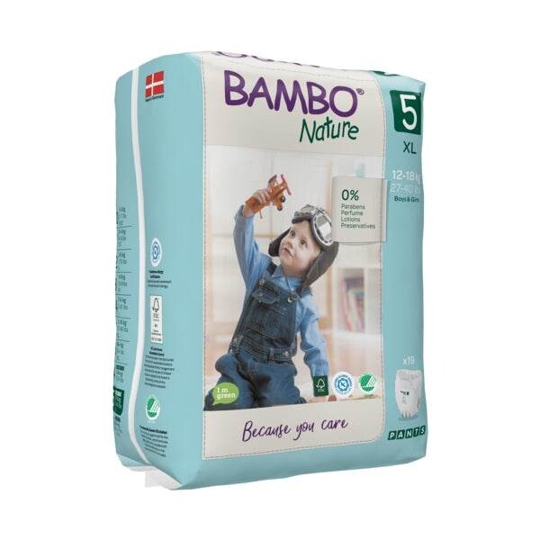 Bambo Nature Culottes d'apprentissage T5 XL 12-18 kg 19 unités Bambo Nature Culottes d'apprentissage T5 XL 12-18 kg 19 unités