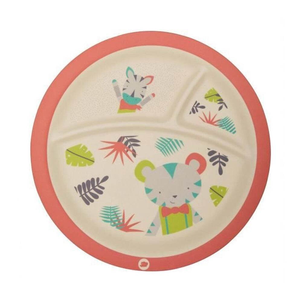 Bébé Confort Assiette en bambou à compartiments Jungle Vibes 9m+ Bébé Confort Assiette en bambou à compartiments Jungle Vibes 9m+
