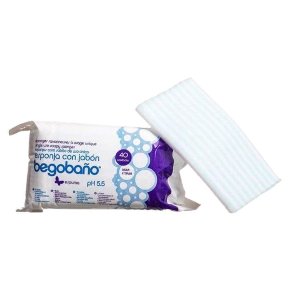 Begobano Éponge savonneuse 12 x 20 cm 40 unités Begobano Éponge savonneuse 12 x 20 cm 40 unités