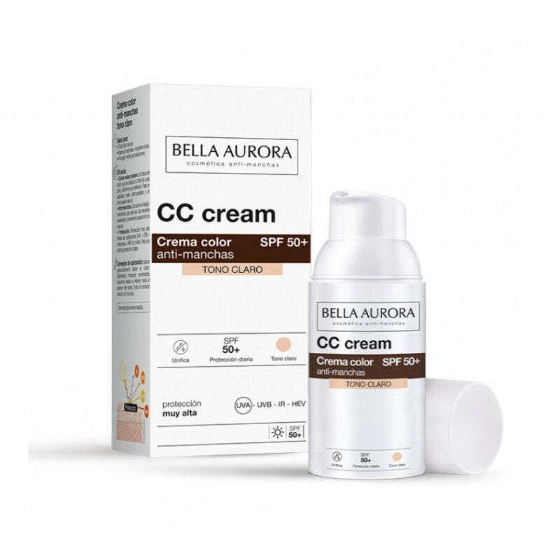 Bella Aurora CC Crème anti-taches SPF50+ Clair 30 ml Bella Aurora CC Crème anti-taches SPF50+ Clair 30 ml
