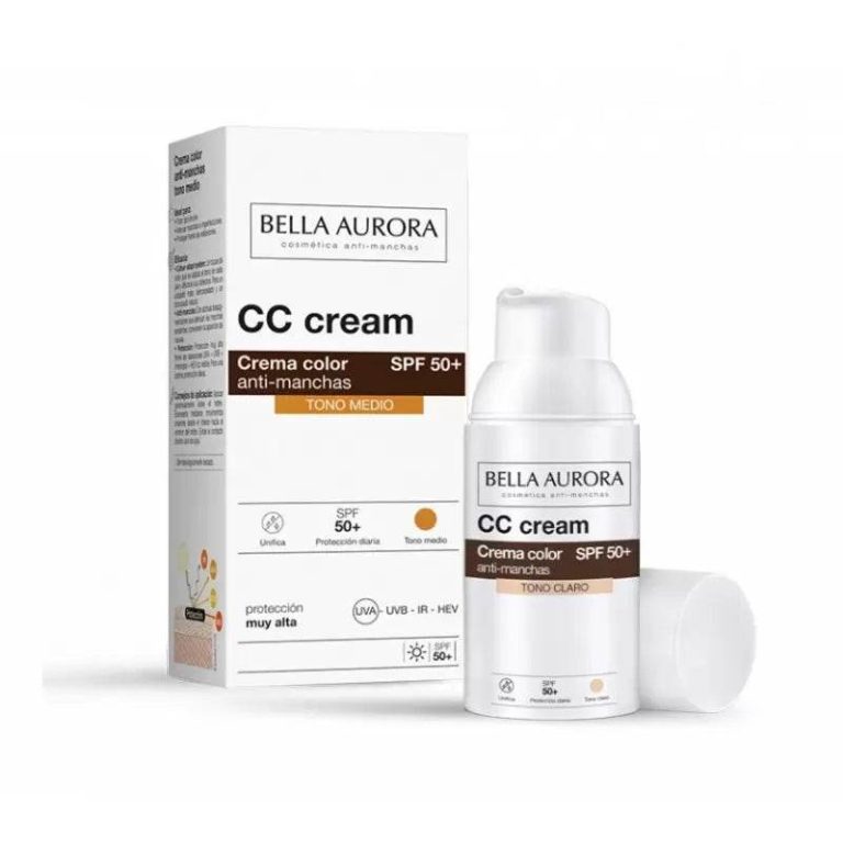 Bella Aurora CC Crème anti-taches SPF50+ correction du teint