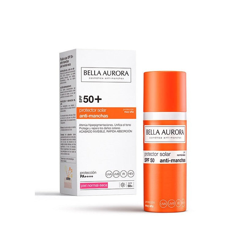 Bella Aurora Fluide solaire anti-taches SPF50+ 50 ml Bella Aurora Fluide solaire anti-taches SPF50+ 50 ml