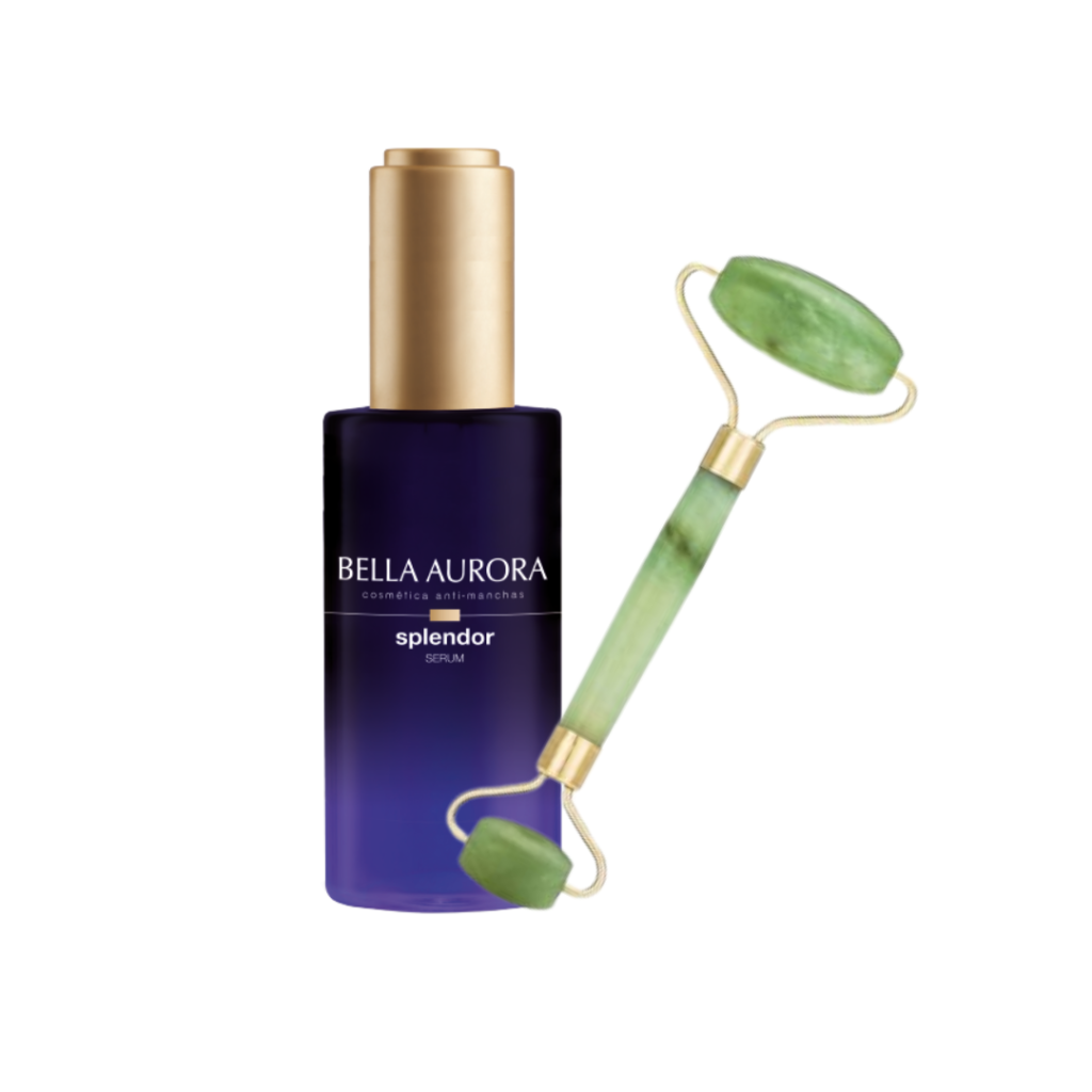Bella Aurora Splendor Sérum illuminateur nuit 30 ml + rouleau jade