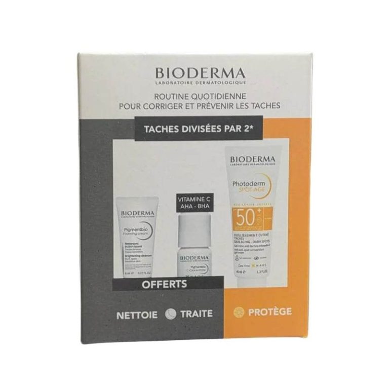 Bioderma Coffret Photoderm Spot-Age SPF50+ 40 ml + Nettoyant 8 ml + Pigmentbio 5 ml