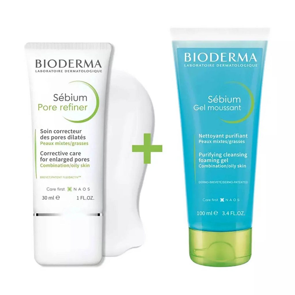 Bioderma Coffret Sébium Pore Refiner 30 ml + Sébium Gel moussant 100 ml