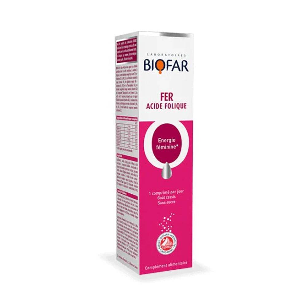 Biofar Fer Acide folique Sulfate ferreux 20 comprimés Biofar Fer Acide folique Sulfate ferreux 20 comprimés