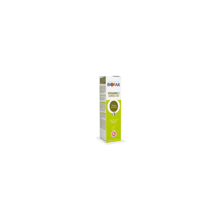 Biofar Vitamine C Acérola 500 20 comprimés effervescents