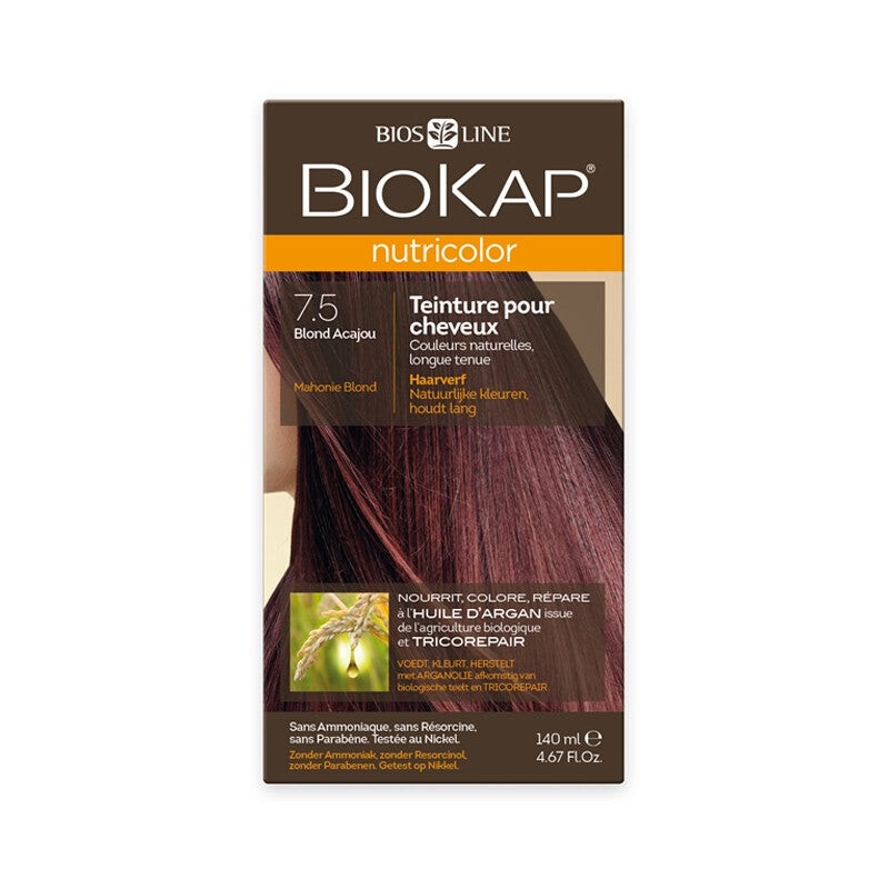 Biokap Nutricolor 7.5 Blond acajou Biokap Nutricolor 7.5 Blond acajou