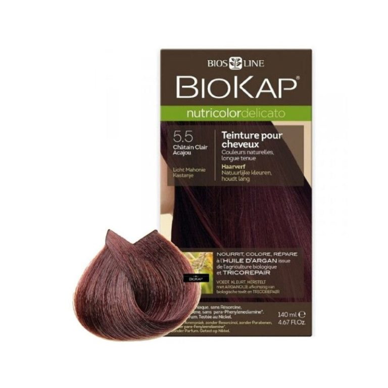 Biokap Nutricolor Delicato 5.5 Châtain clair acajou 140 ml