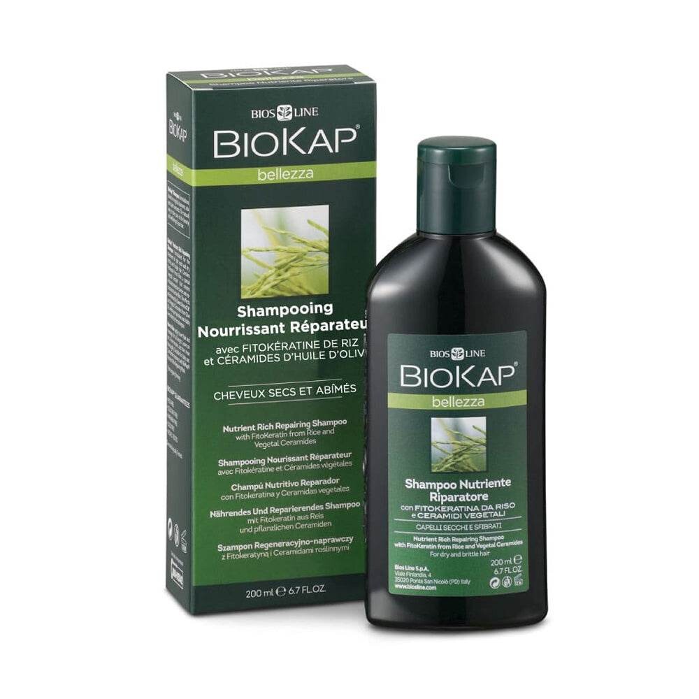 Biokap Shampooing nourrissant réparateur cheveux secs 200 ml