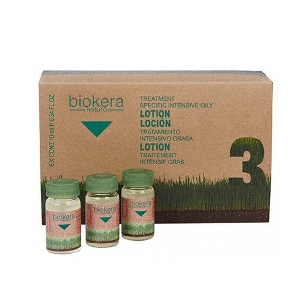 Biokera Traitement cheveux gras intensif 6 x 10 ml