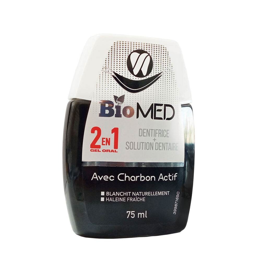 Biomed Dentifrice Charbon 2 en 1 75 ml Biomed Dentifrice Charbon 2 en 1 75 ml