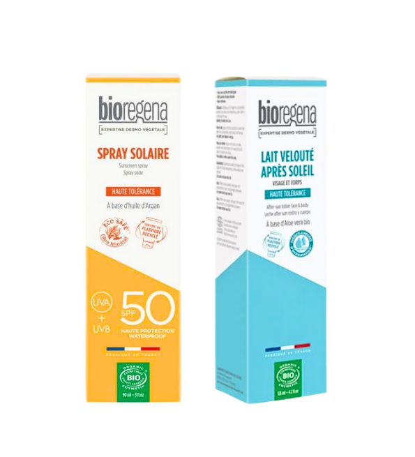 Bioregena Duo Spray solaire 90 ml + Lait velouté après-soleil 125 ml