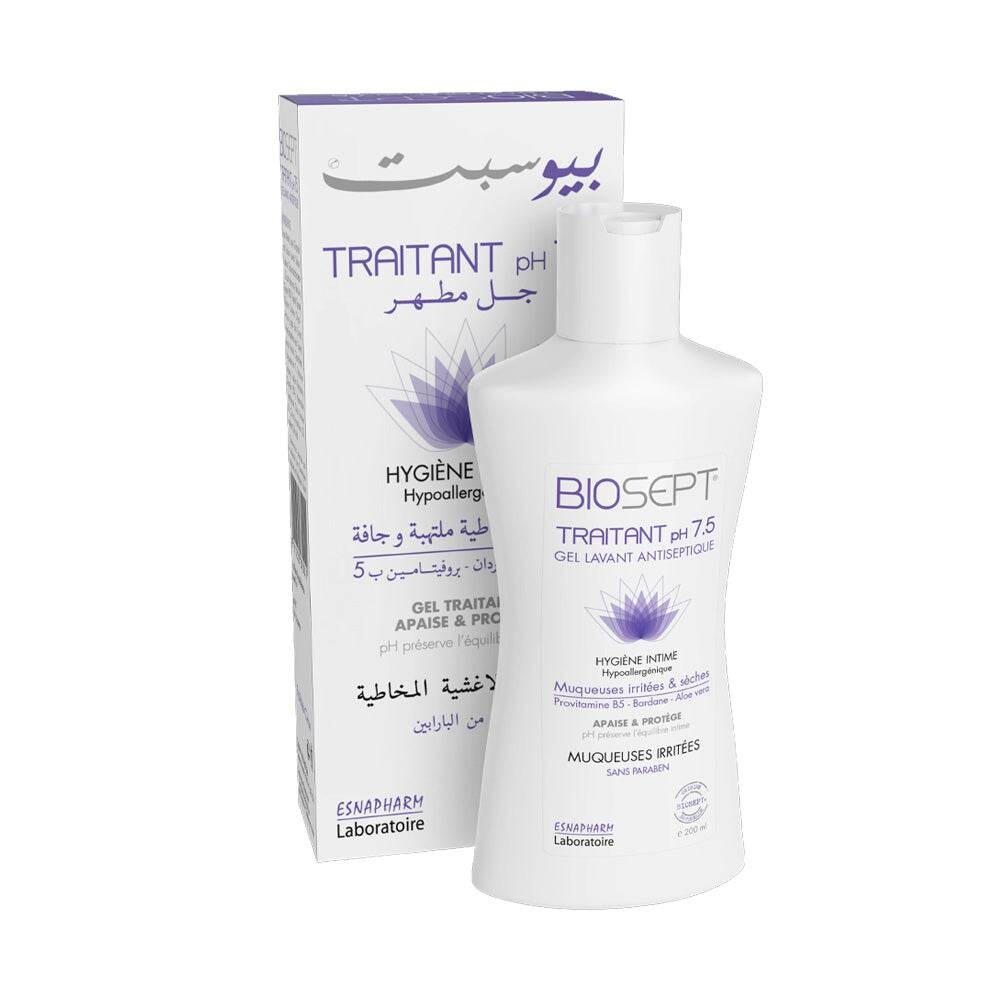 Biosept Traitant Gel antiseptique pH 7,5 200 ml