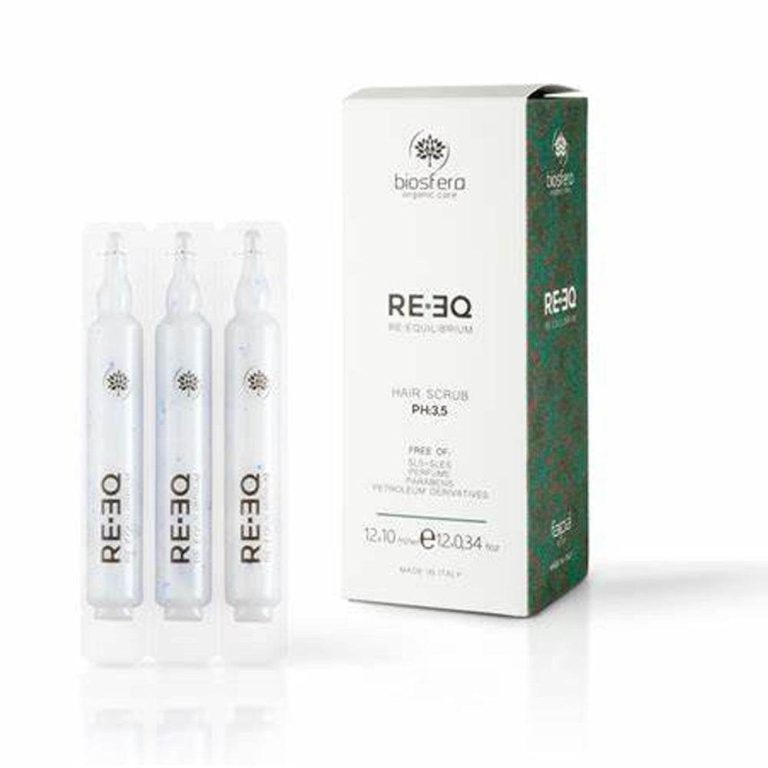 Biosfera RE.EQ Hair Scrub Lotion pré-shampooing 12 ampoules x 10 ml