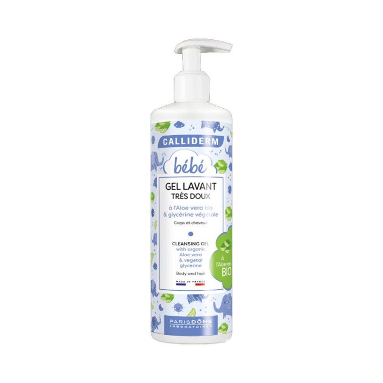 Calliderm Gel lavant très doux bio cheveux et corps bébé 500 ml
