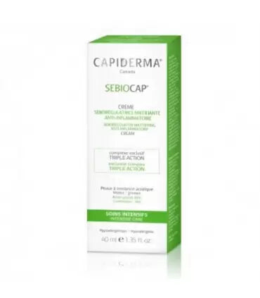 Capiderma Sebiocap Crème visage peaux à tendance acnéique 40 ml