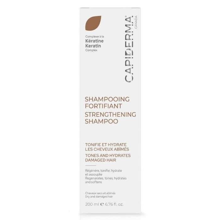 Capiderma Shampoing fortifiant clarifiant à la kératine 200 ml