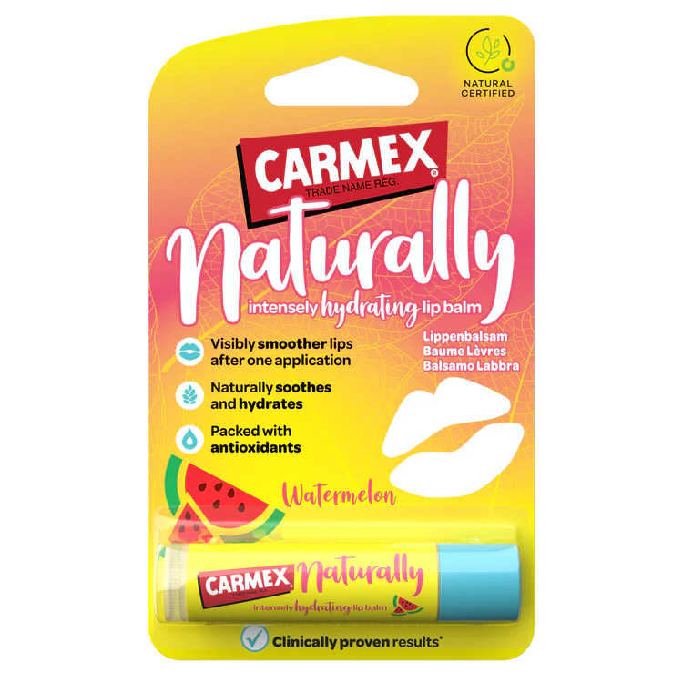 Carmex Naturally Watermelon Stick Baume à lèvres 4,25 g Carmex Naturally Watermelon Stick Baume à lèvres 4,25 g
