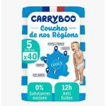 Carryboo Couches écologiques T5 12-25 kg 40 couches