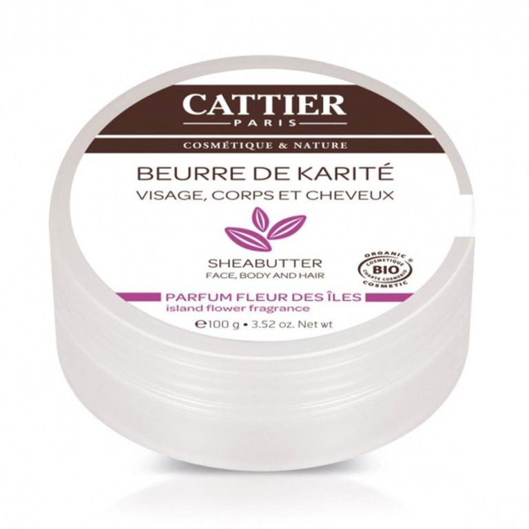 Cattier Beurre de karité parfum fleur des îles bio 100 g